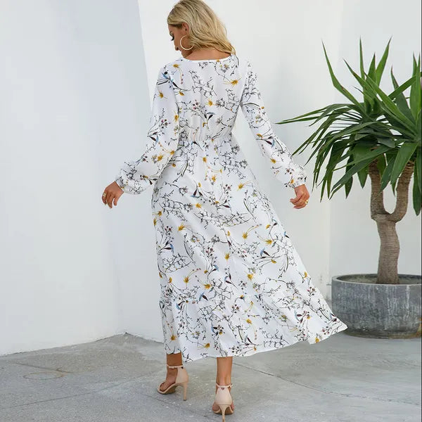 Myrel Floral Tiered Chiffon Maxi Dress - view 22