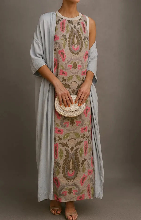 Ravenna Long Dress & Coat Matching Set - view 3