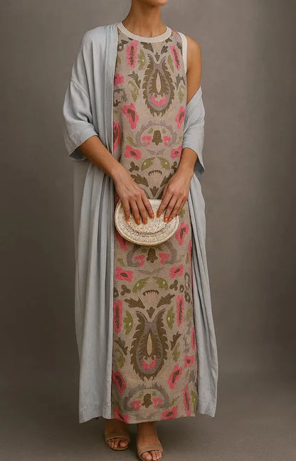 Ravenna Long Dress & Coat Matching Set - view 3