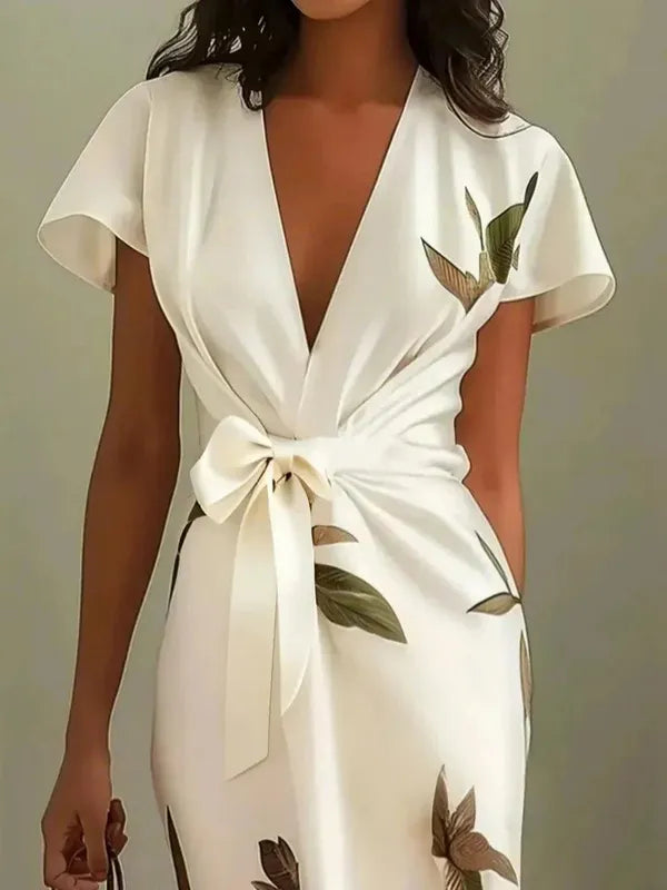 Callista Wrap Dress With Tie Belt – view 3