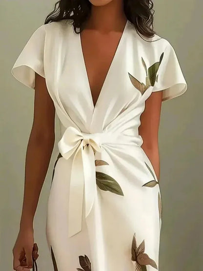 Callista Wrap Dress With Tie Belt – view 3