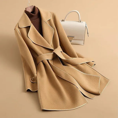 Tivara Wool-Blend Belted Trench Coat - view 3