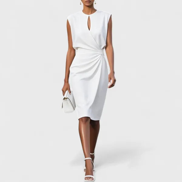 Mirev Fitted Midi Dress - view 3