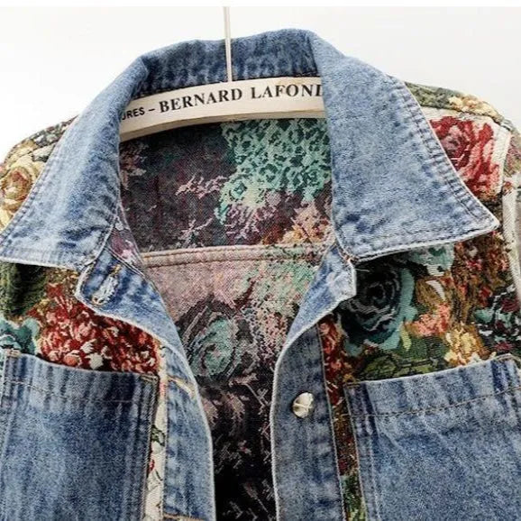 Fiora Floral Denim Jacket - view 3