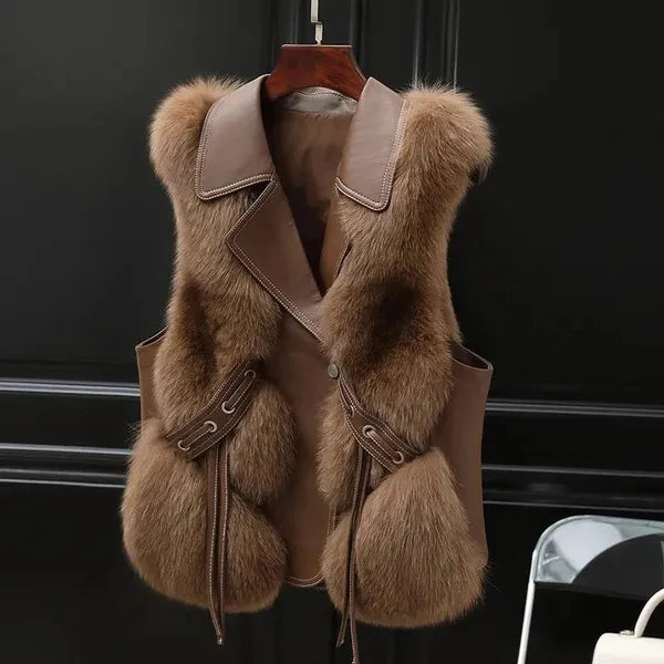 Lucia Faux Fur Vest - view 3