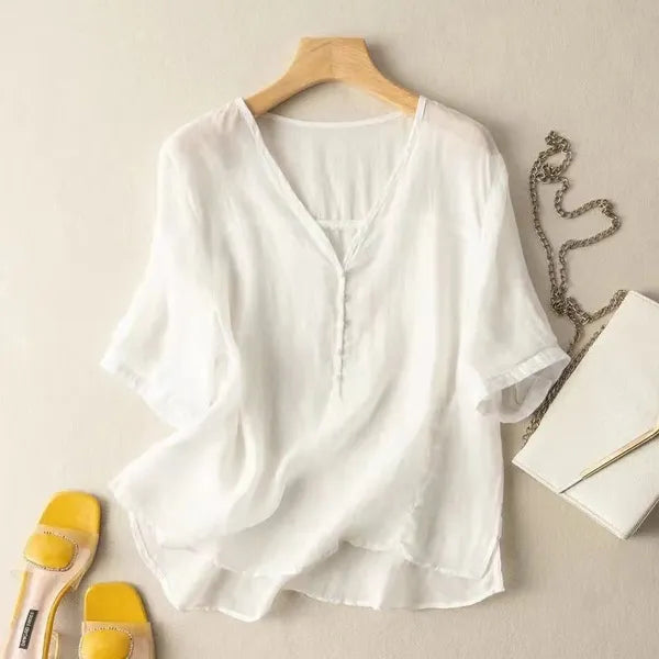 Mayla Linen Blouse - view 3
