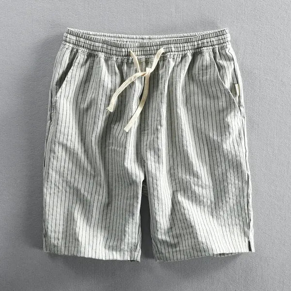 Men's Pinstripe Cotton Casual Summer Shorts - view 3