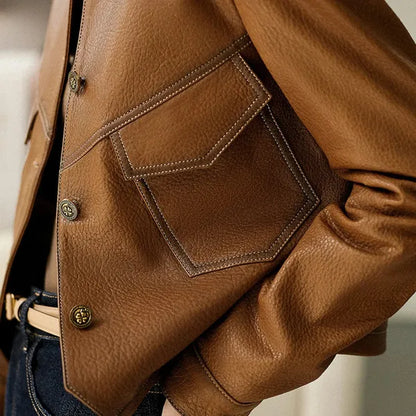 Romana Faux Leather Jacket - view 3