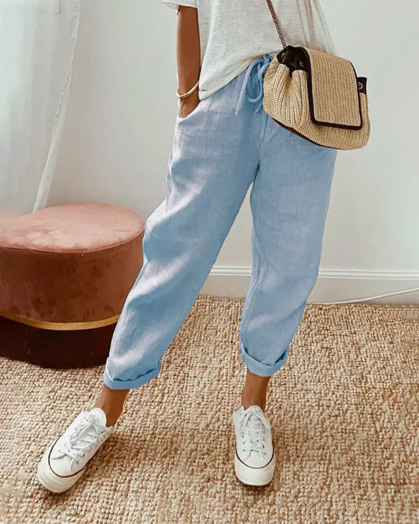 Marina High-Waist Straight-Leg Pants - view 3