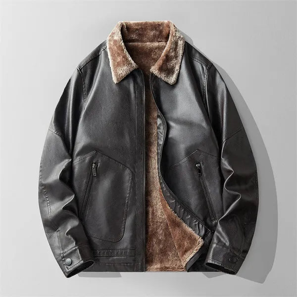 Elion Premium Leather Jacket with Fur Interior - view 4