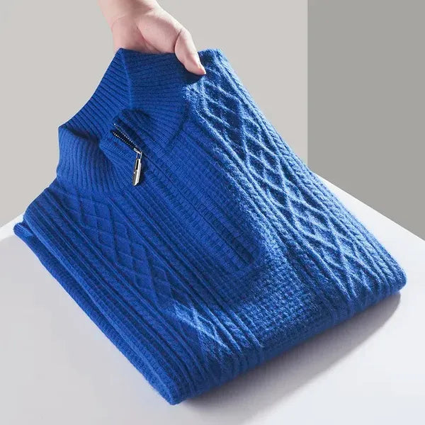 Heaver Cable-Knit Quarter-Zip Sweater - view 4
