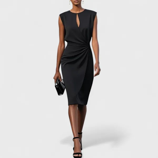 Mirev Fitted Midi Dress - view 4
