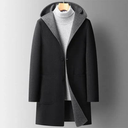 Wool Hooded Overcoat - view 4
