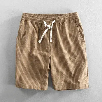 Men's Pinstripe Cotton Casual Summer Shorts - view 4