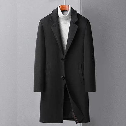 Men's Wool Blend Overcoat - view 4