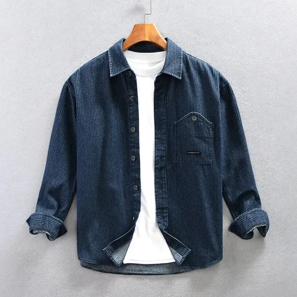 Brano Striped Denim Jacket – view 4