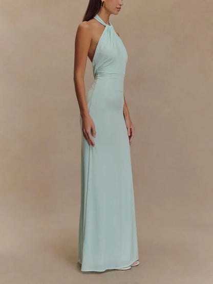 Solana Maxi Halter Dress - view 4
