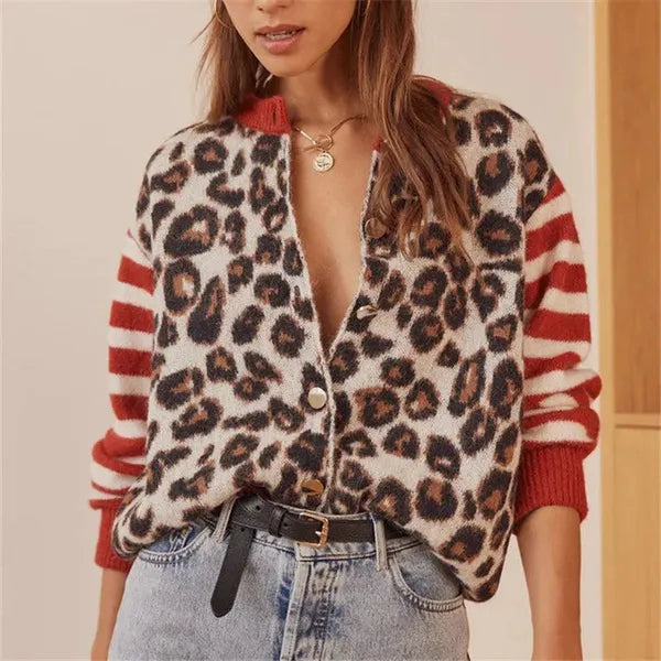 Ferocia Leopard Print Sweater - view 4