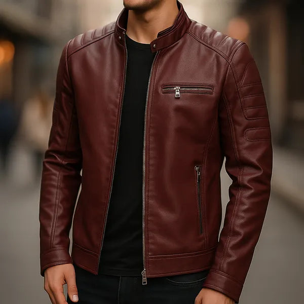 Arctis premium leather zipper jacket – view 4