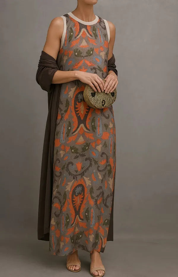 Ravenna Long Dress & Coat Matching Set - view 4