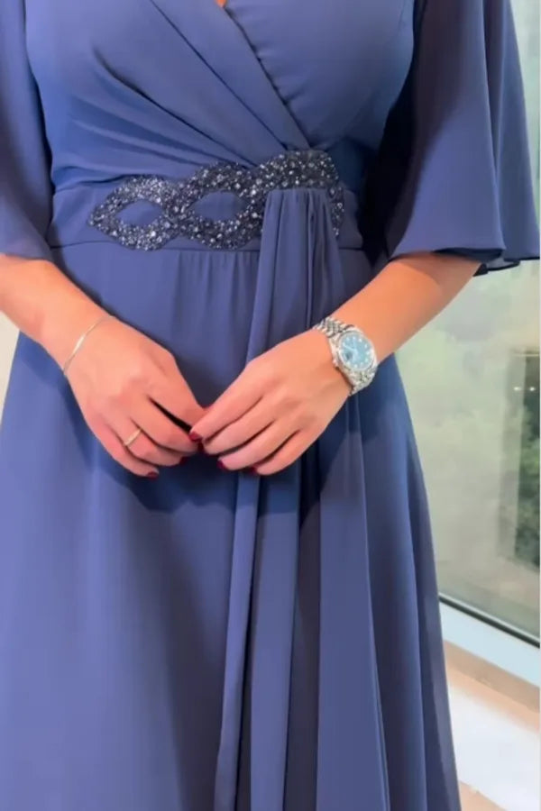 Savina V-Neck Maxi Dress - view 4