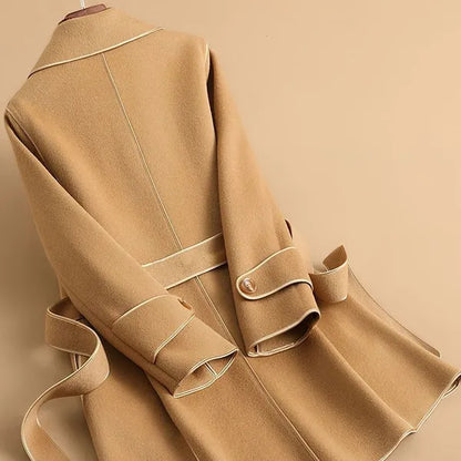 Tivara Wool-Blend Belted Trench Coat - view 4