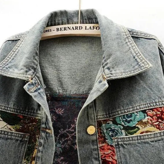 Fiora Floral Denim Jacket - view 5