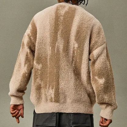 Amric abstract-pattern cotton-blend sweater – view 5