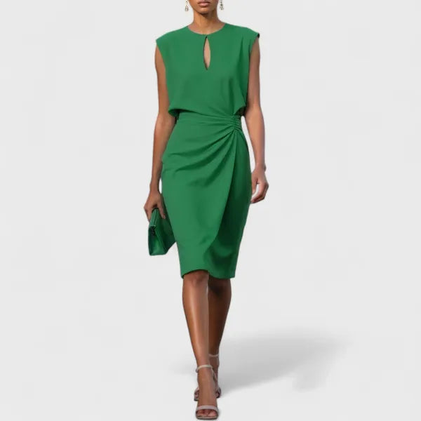 Mirev Fitted Midi Dress - view 5