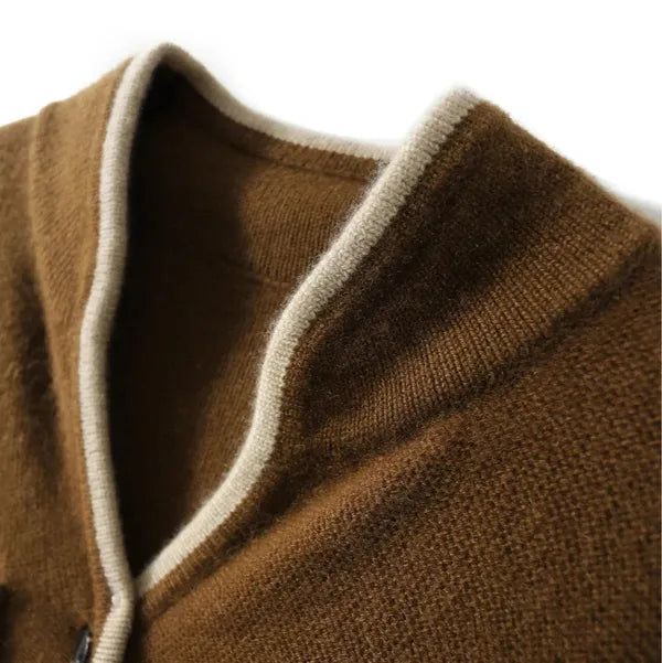 Anne wool-blend wrap cardigan with contrast details – view 5
