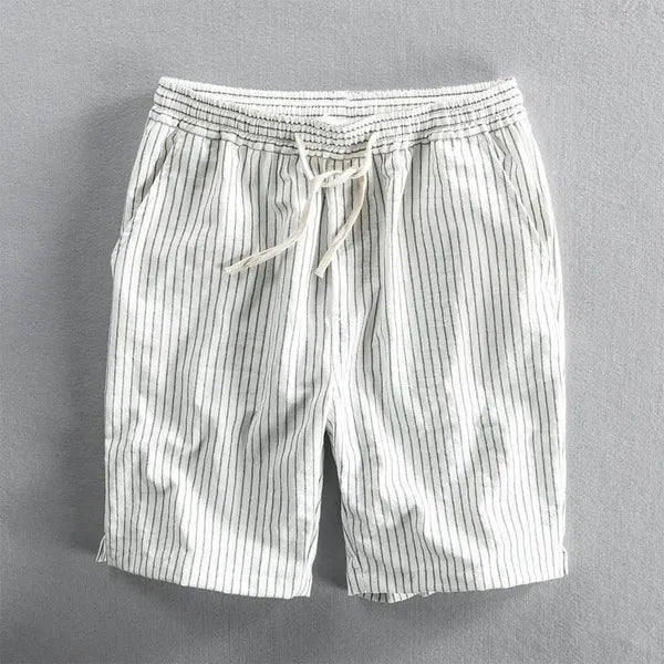 Men's Pinstripe Cotton Casual Summer Shorts - view 5