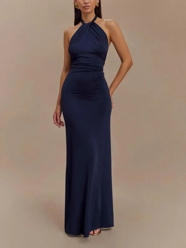 Solana Maxi Halter Dress - view 5