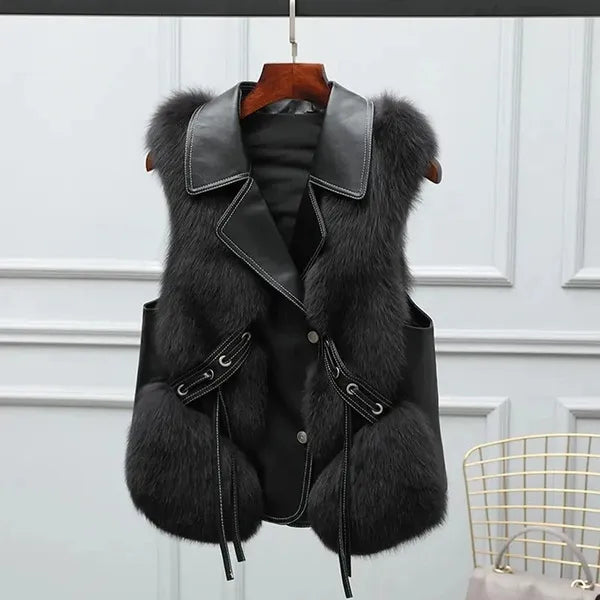 Lucia Faux Fur Vest - view 5