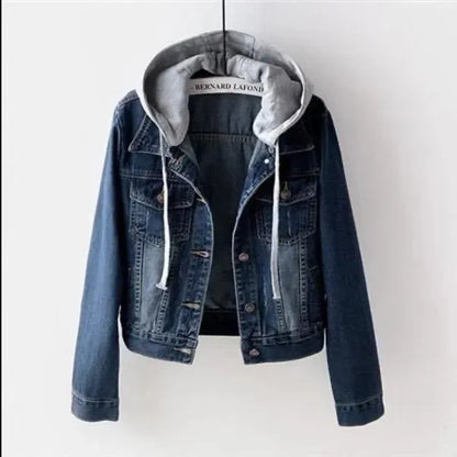 Syla Denim Jacket — Detachable Hood & Fleece Lined - view 5