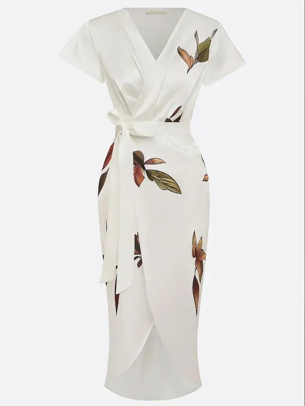 Callista Wrap Dress With Tie Belt – view 5