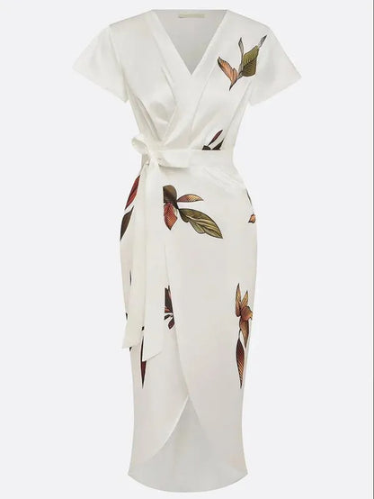 Callista Wrap Dress With Tie Belt – view 5