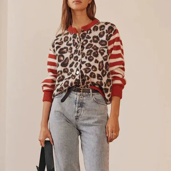 Ferocia Leopard Print Sweater - view 6