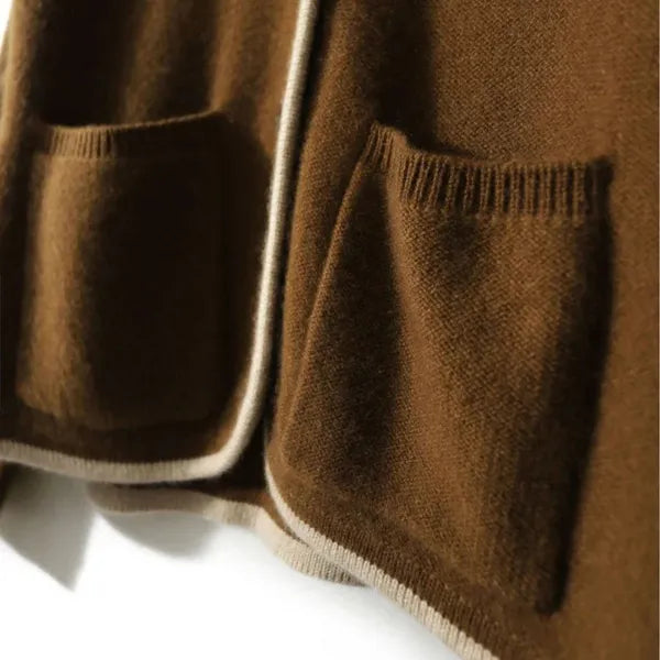 Anne wool-blend wrap cardigan with contrast details – view 6