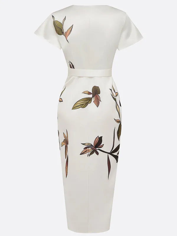 Callista Wrap Dress With Tie Belt – view 6