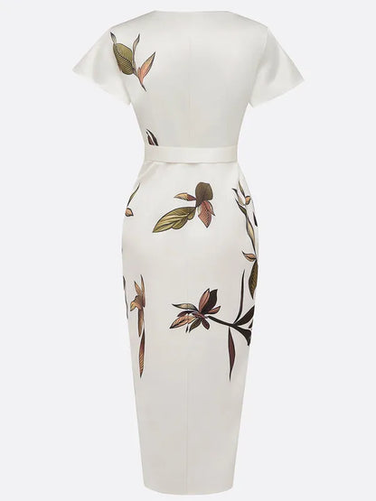 Callista Wrap Dress With Tie Belt – view 6