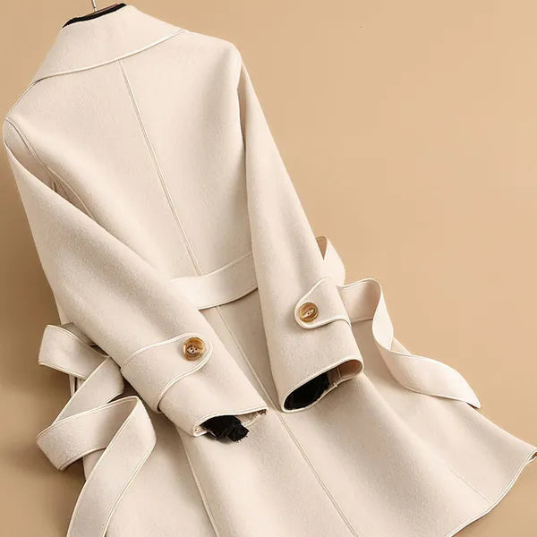 Tivara Wool-Blend Belted Trench Coat - view 6