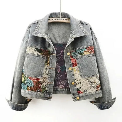 Fiora Floral Denim Jacket - view 6