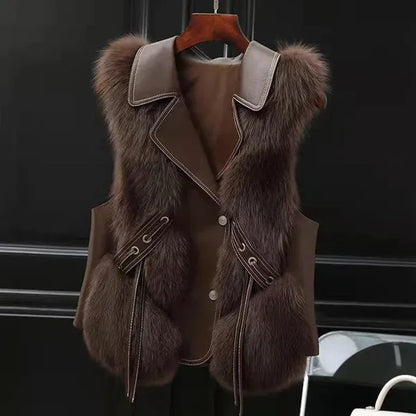 Lucia Faux Fur Vest - view 6