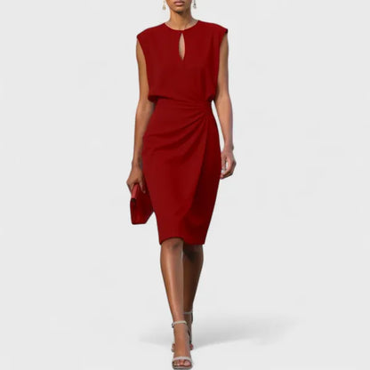 Mirev Fitted Midi Dress - view 6