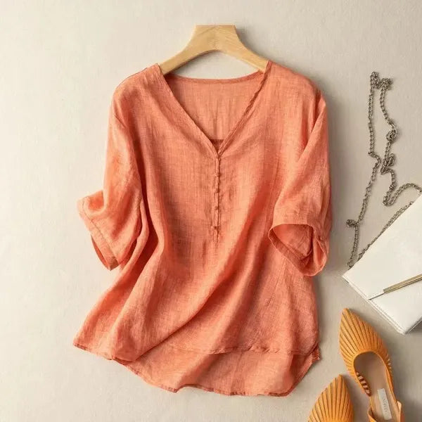 Mayla Linen Blouse - view 7