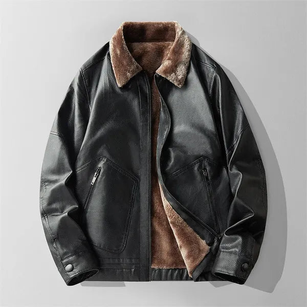 Elion Premium Leather Jacket with Fur Interior - view 7