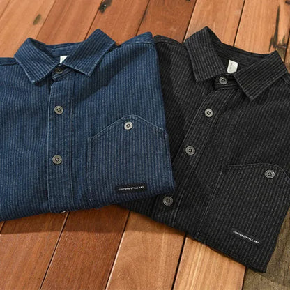 Brano Striped Denim Jacket – view 7