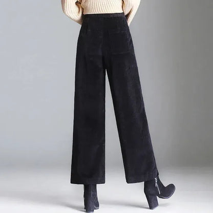 Rachael High-Waisted Corduroy Flare Pants - view 7