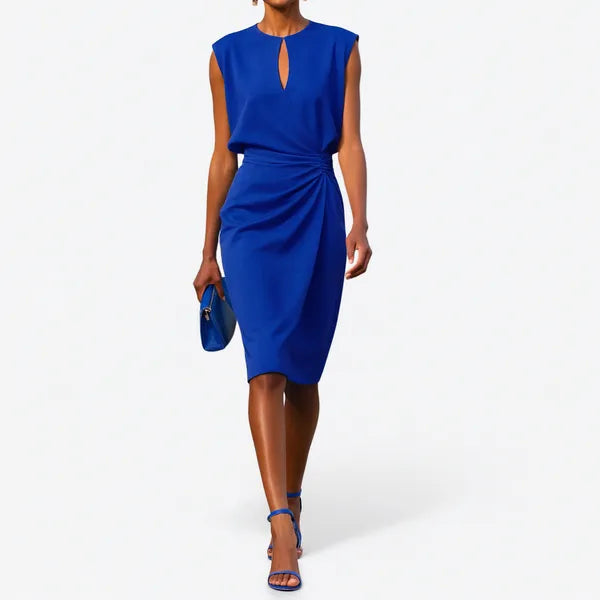 Mirev Fitted Midi Dress - view 7