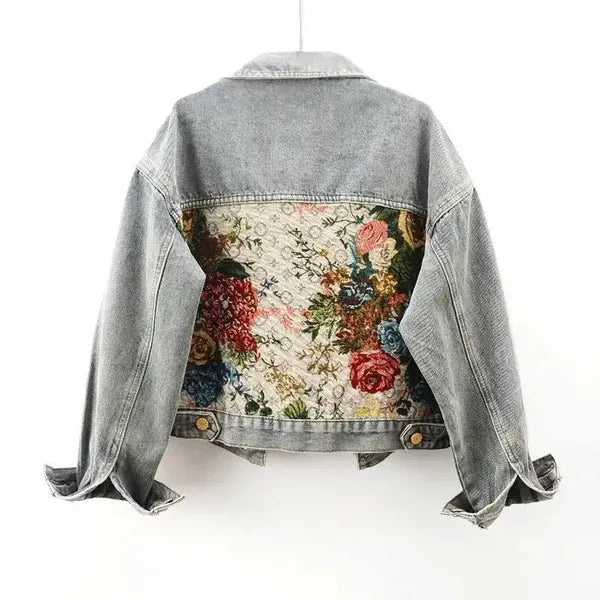 Fiora Floral Denim Jacket - view 7